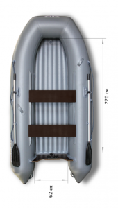 Лодка ПВХ Флагман 320 НДНД надувная под мотор
